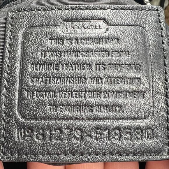 COACH #19580 Black Leather Soho Flap Convertible Satchel Crossbody Handbag - Picture 8 of 8